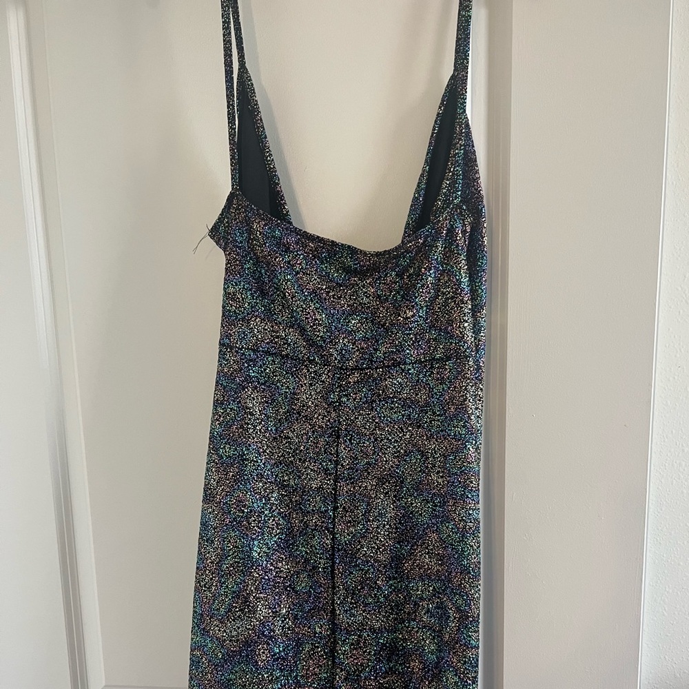 Short body on rainbow dress